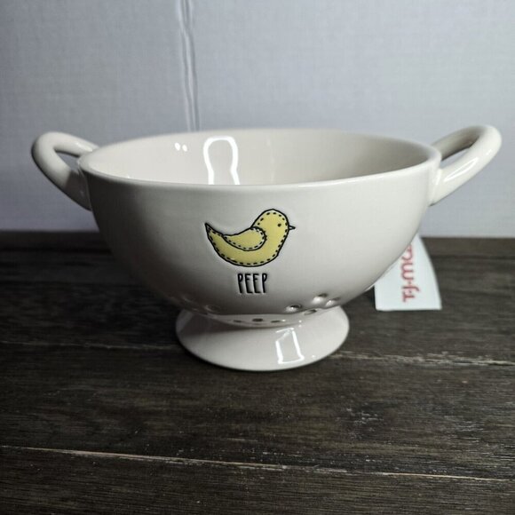 Rae Dunn Other - NWT Rae Dunn Artisan Peep Chick Icon Easter Spring Strainer Magenta Farmhouse